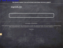 Tablet Screenshot of magniweb.com